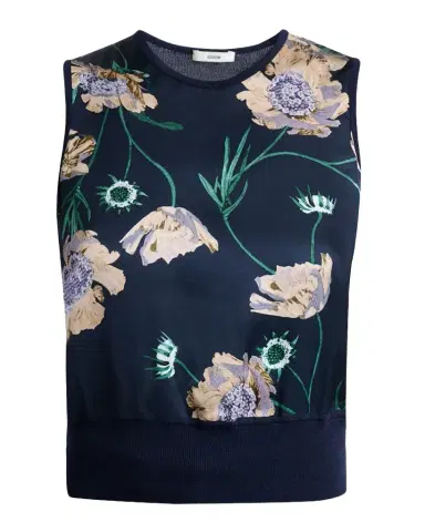 Erdem Floral Merino Wool Sleeveless Top | Thumbnail 1 Erdem Floral Merino Wool Sleeveless Top | Thumbnail 1