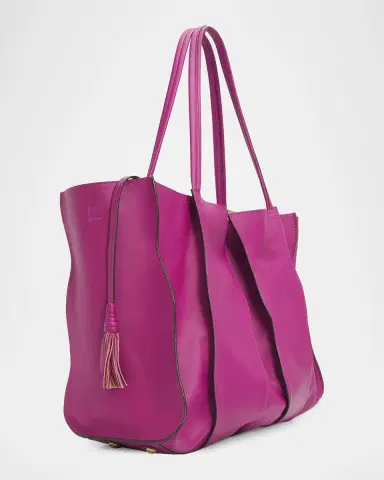 Ulla Johnson Adria Large Wavy Leather Tote Bag | Thumbnail 3 Ulla Johnson Adria Large Wavy Leather Tote Bag | Thumbnail 3
