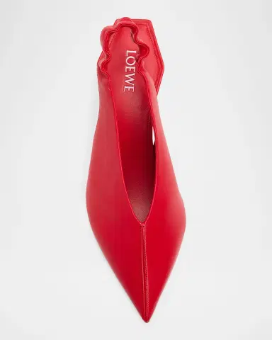 Loewe 45mm Origami Cubic Leather Slingback Pumps | Thumbnail 5 Loewe 45mm Origami Cubic Leather Slingback Pumps | Thumbnail 5