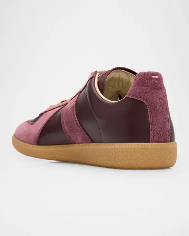 Maison Margiela Men 's Replica Leather Low-Top Sneakers | Thumbnail 2 Maison Margiela Men 's Replica Leather Low-Top Sneakers | Thumbnail 2