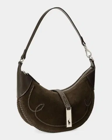 Polo Ralph Lauren Polo ID Suede Western Shoulder Bag | Thumbnail 6 Polo Ralph Lauren Polo ID Suede Western Shoulder Bag | Thumbnail 6