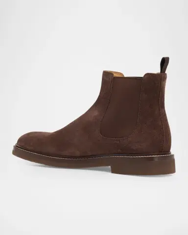 Brunello Cucinelli Men's Suede Chelsea Boots | Thumbnail 2 Brunello Cucinelli Men's Suede Chelsea Boots | Thumbnail 2
