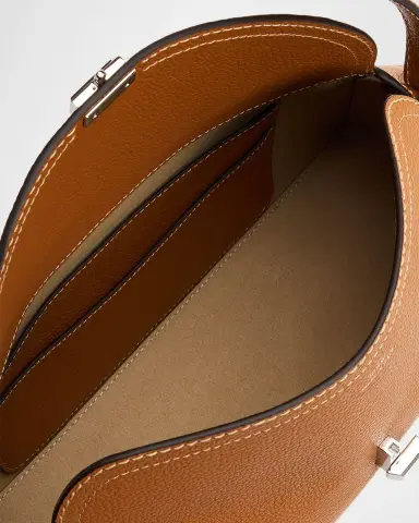 TOTEME Grained Leather T-Lock Shoulder Bag | Thumbnail 4 TOTEME Grained Leather T-Lock Shoulder Bag | Thumbnail 4
