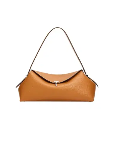 TOTEME Grained Leather T-Lock Shoulder Bag | Thumbnail 1 TOTEME Grained Leather T-Lock Shoulder Bag | Thumbnail 1