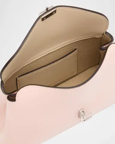 TOTEME Mini T-Lock Leather Clutch Bag | Thumbnail 4 TOTEME Mini T-Lock Leather Clutch Bag | Thumbnail 4