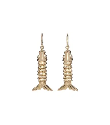 Sydney Evan Moving Fish 14kt gold earrings with diamonds | Thumbnail 1 Sydney Evan Moving Fish 14kt gold earrings with diamonds | Thumbnail 1