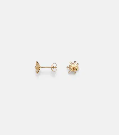 Sydney Evan Burst Small 14kt gold earrings with diamonds | Thumbnail 2 Sydney Evan Burst Small 14kt gold earrings with diamonds | Thumbnail 2