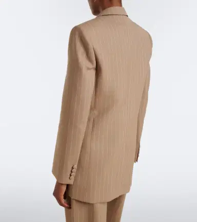 Valentino Pinstripe virgin wool double-breasted blazer | Thumbnail 4 Valentino Pinstripe virgin wool double-breasted blazer | Thumbnail 4