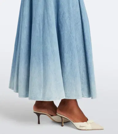 Ralph Lauren Collection Peyten denim maxi dress | Thumbnail 2 Ralph Lauren Collection Peyten denim maxi dress | Thumbnail 2