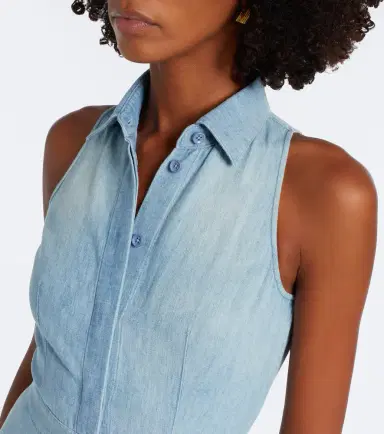 Ralph Lauren Collection Peyten denim maxi dress | Thumbnail 3 Ralph Lauren Collection Peyten denim maxi dress | Thumbnail 3