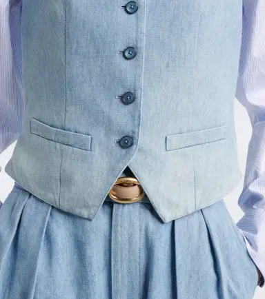Ralph Lauren Collection Denim vest | Thumbnail 2 Ralph Lauren Collection Denim vest | Thumbnail 2