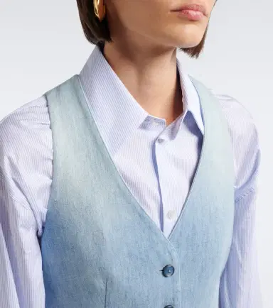 Ralph Lauren Collection Denim vest | Thumbnail 6 Ralph Lauren Collection Denim vest | Thumbnail 6