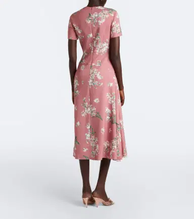 Erdem Floral asymmetric floral cady midi dress | Thumbnail 5 Erdem Floral asymmetric floral cady midi dress | Thumbnail 5