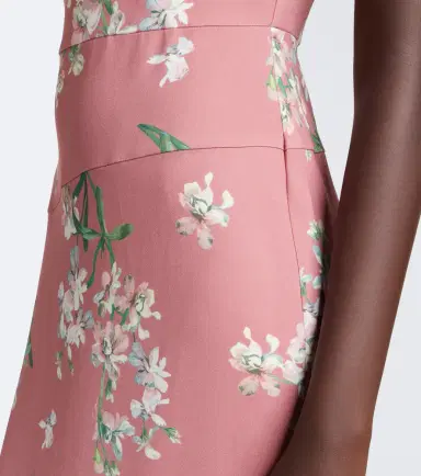 Erdem Floral asymmetric floral cady midi dress | Thumbnail 6 Erdem Floral asymmetric floral cady midi dress | Thumbnail 6