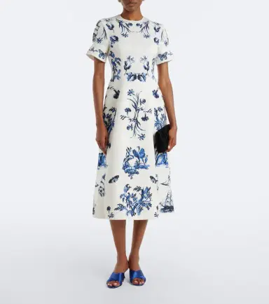 Erdem Floral cotton-blend faille midi dress | Thumbnail 4 Erdem Floral cotton-blend faille midi dress | Thumbnail 4