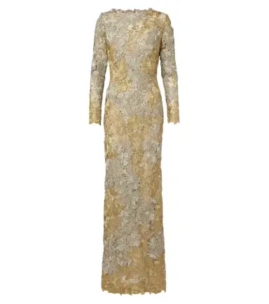 Oscar de la Renta Guipure lace gown | Thumbnail 1 Oscar de la Renta Guipure lace gown | Thumbnail 1