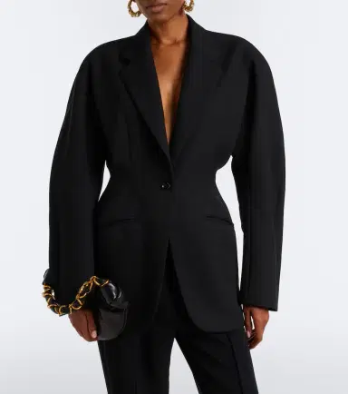 Mugler Virgin wool grain de poudre blazer | Thumbnail 6 Mugler Virgin wool grain de poudre blazer | Thumbnail 6