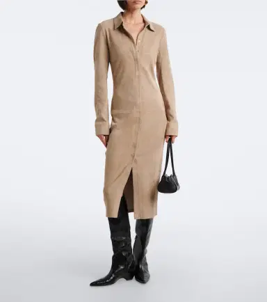 STOULS Becky suede shirt dress | Thumbnail 5 STOULS Becky suede shirt dress | Thumbnail 5