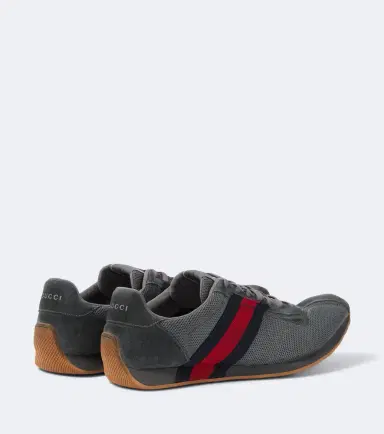 Gucci Tempo suede-trimmed sneakers | Thumbnail 4 Gucci Tempo suede-trimmed sneakers | Thumbnail 4