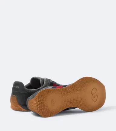Gucci Tempo suede-trimmed sneakers | Thumbnail 5 Gucci Tempo suede-trimmed sneakers | Thumbnail 5