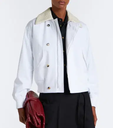 Bottega Veneta Intrecciato cotton blouson jacket | Thumbnail 6 Bottega Veneta Intrecciato cotton blouson jacket | Thumbnail 6