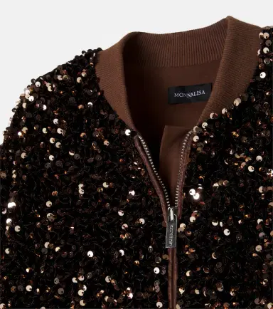 Monnalisa Sequined jacket | Thumbnail 3 Monnalisa Sequined jacket | Thumbnail 3