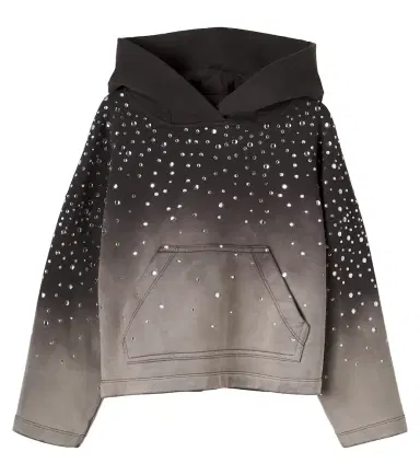 Monnalisa Embellished cotton jersey hoodie | Thumbnail 1 Monnalisa Embellished cotton jersey hoodie | Thumbnail 1