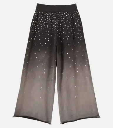 Monnalisa Embellished cotton jersey sweatpants | Thumbnail 2 Monnalisa Embellished cotton jersey sweatpants | Thumbnail 2