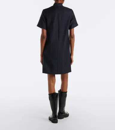 Moncler Tie-neck virgin wool minidress | Thumbnail 5 Moncler Tie-neck virgin wool minidress | Thumbnail 5