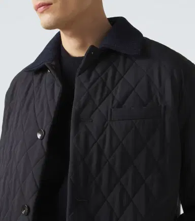 AGNONA Quilted wool-trimmed jacket | Thumbnail 2 AGNONA Quilted wool-trimmed jacket | Thumbnail 2