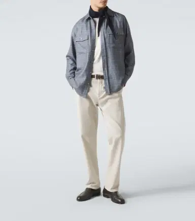 Agnona Checked wool, silk, and linen shirt | Thumbnail 4 Agnona Checked wool, silk, and linen shirt | Thumbnail 4