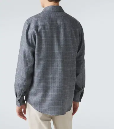 Agnona Checked wool, silk, and linen shirt | Thumbnail 5 Agnona Checked wool, silk, and linen shirt | Thumbnail 5