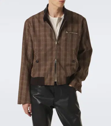 Wales Bonner Axis checked virgin wool jacket | Thumbnail 2 Wales Bonner Axis checked virgin wool jacket | Thumbnail 2