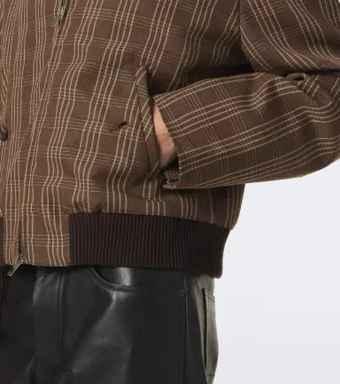 Wales Bonner Axis checked virgin wool jacket | Thumbnail 5 Wales Bonner Axis checked virgin wool jacket | Thumbnail 5