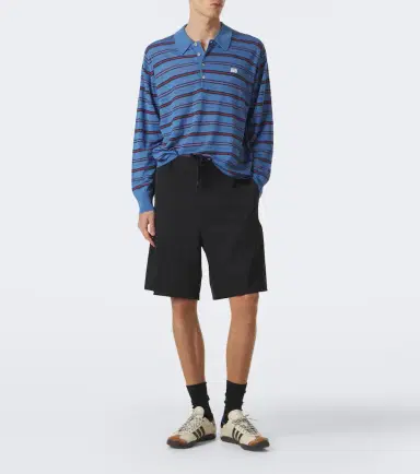 Wales Bonner Beam striped wool polo sweater | Thumbnail 3 Wales Bonner Beam striped wool polo sweater | Thumbnail 3