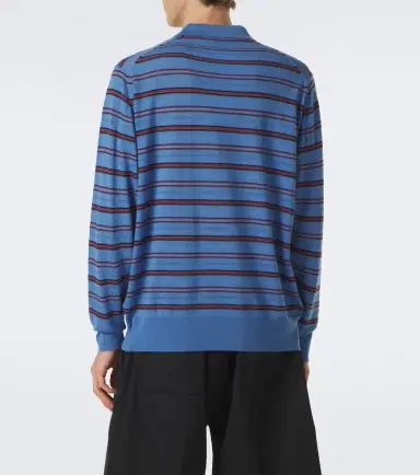Wales Bonner Beam striped wool polo sweater | Thumbnail 6 Wales Bonner Beam striped wool polo sweater | Thumbnail 6
