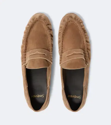 Saint Laurent Le Loafer suede penny loafers | Thumbnail 4 Saint Laurent Le Loafer suede penny loafers | Thumbnail 4