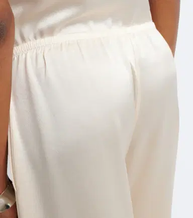 LESET Barb lace-trimmed satin wide-leg pants | Thumbnail 5 LESET Barb lace-trimmed satin wide-leg pants | Thumbnail 5