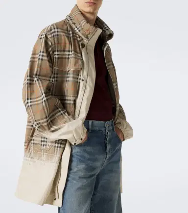 Burberry Check cotton gabardine parka | Thumbnail 3 Burberry Check cotton gabardine parka | Thumbnail 3