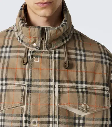 Burberry Check cotton gabardine parka | Thumbnail 4 Burberry Check cotton gabardine parka | Thumbnail 4