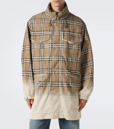 Burberry Check cotton gabardine parka | Thumbnail 6 Burberry Check cotton gabardine parka | Thumbnail 6