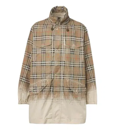 Burberry Check cotton gabardine parka | Thumbnail 1 Burberry Check cotton gabardine parka | Thumbnail 1