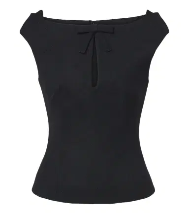 SHUSHU/TONG Bow-detail off-shoulder top | Thumbnail 1 SHUSHU/TONG Bow-detail off-shoulder top | Thumbnail 1