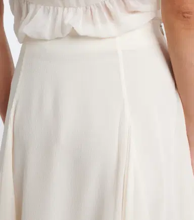 Xu Zhi Asymmetric lace-trimmed midi skirt | Thumbnail 2 Xu Zhi Asymmetric lace-trimmed midi skirt | Thumbnail 2