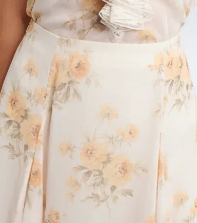 Xu Zhi Floral asymmetric lace-trimmed midi skirt | Thumbnail 2 Xu Zhi Floral asymmetric lace-trimmed midi skirt | Thumbnail 2