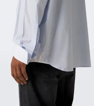 Acne Studios Layered cotton poplin shirt | Thumbnail 4 Acne Studios Layered cotton poplin shirt | Thumbnail 4