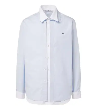Acne Studios Layered cotton poplin shirt | Thumbnail 1 Acne Studios Layered cotton poplin shirt | Thumbnail 1