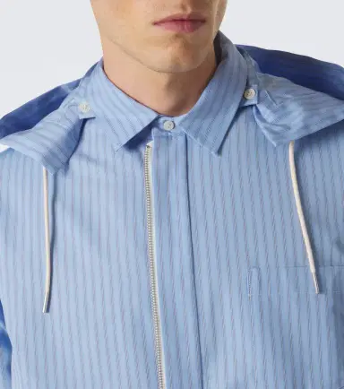 Sacai triped cotton-blend poplin jacket | Thumbnail 4 Sacai triped cotton-blend poplin jacket | Thumbnail 4
