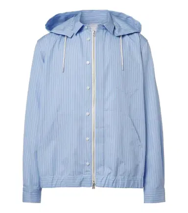 Sacai triped cotton-blend poplin jacket | Thumbnail 1 Sacai triped cotton-blend poplin jacket | Thumbnail 1