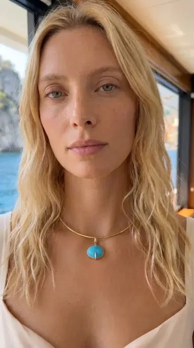 Wish Fine Jewelry 5.20ct Turquoise Diamond 18K Gold Small Pendant | Thumbnail 7 Wish Fine Jewelry 5.20ct Turquoise Diamond 18K Gold Small Pendant | Thumbnail 7